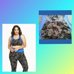 Torrid Heart Shaped Print Sports Bra